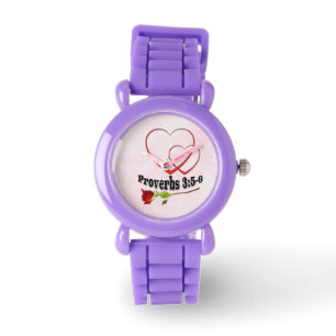 Montre Trust God parties scintillant strap watch