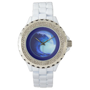 Montre tube d'eau bleu surf
