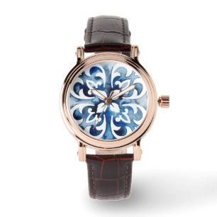 Montre Tuile II de cobalt