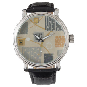 Montre Tuiles graphiques abstraites