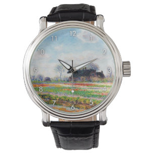 Montre Tulip Fields dans les Pays-Bas, Monet