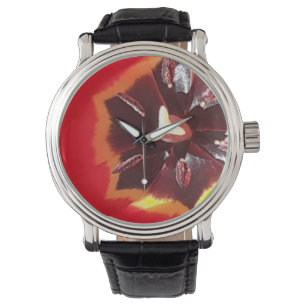 Montre Tulipe rouge écarlate