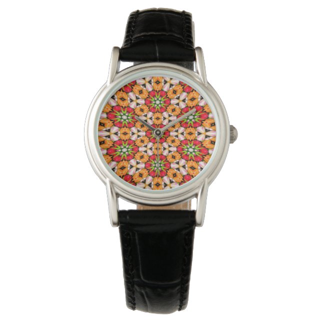 Montre Tulips Bouquet Motif (devant)