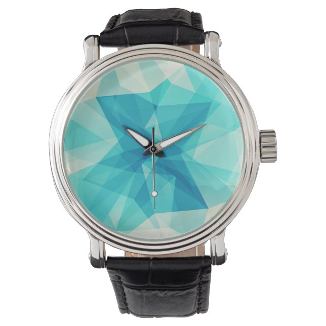 Montre Turquoise Abstract Design Watch (devant)