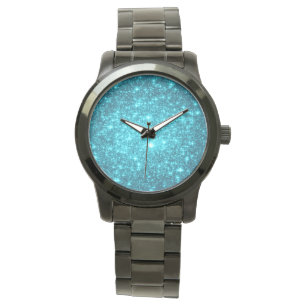Montre : Turquoise Blue Stars