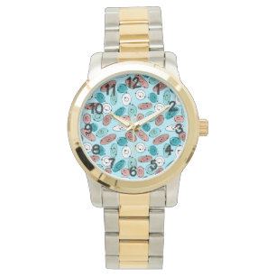 Montre Turquoise des ovales atomiques