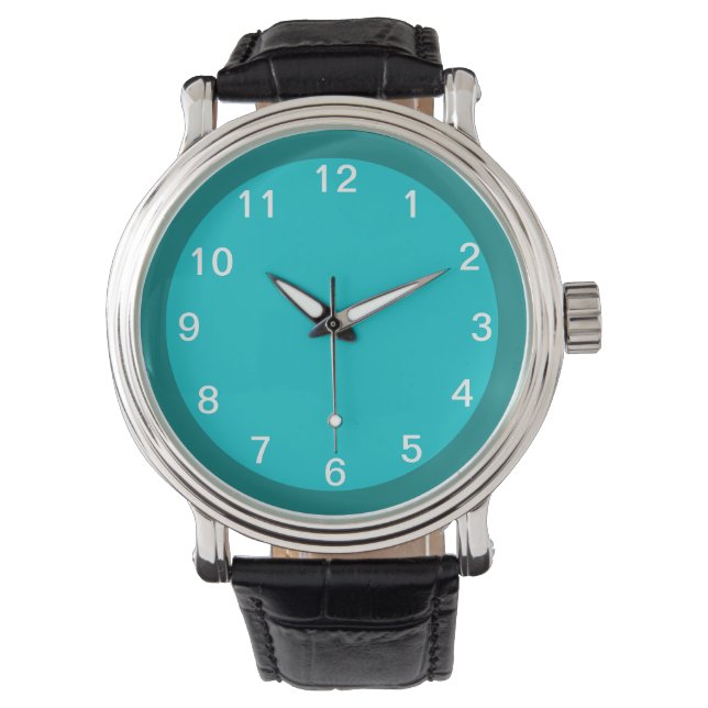 Montre Turquoise et turquoise (devant)