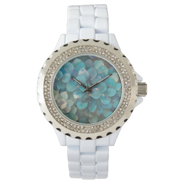 Montre Turquoise hydrangea (devant)