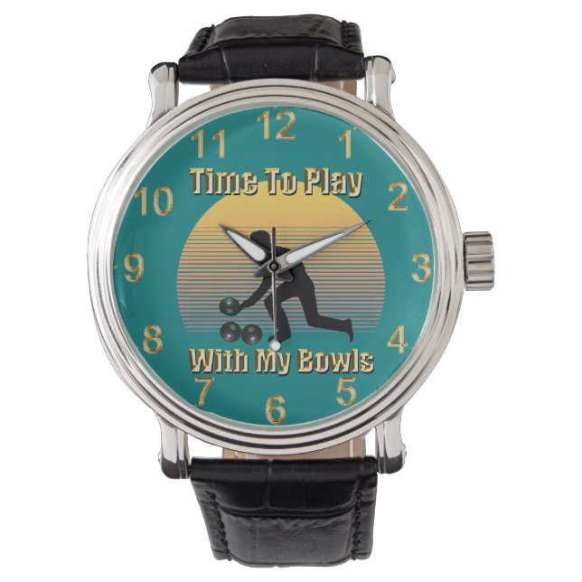 Montre Turquoise pelouse Bowles Jouer, regarder (devant)