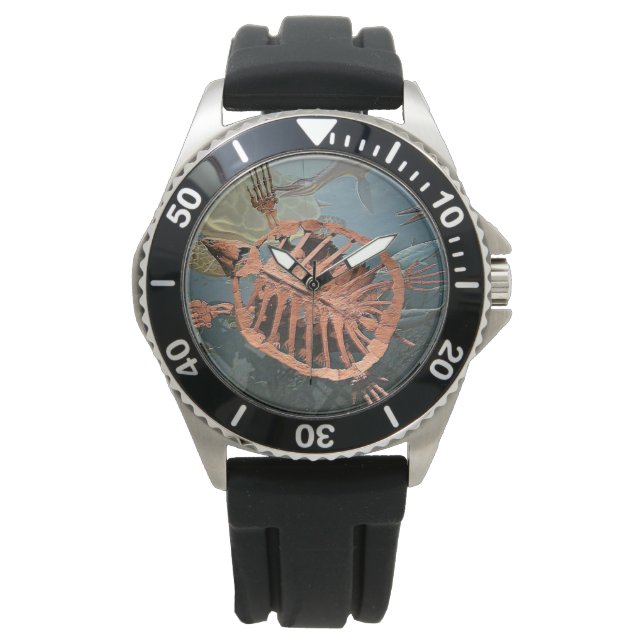 MONTRE TURTLE FOSSIL (devant)