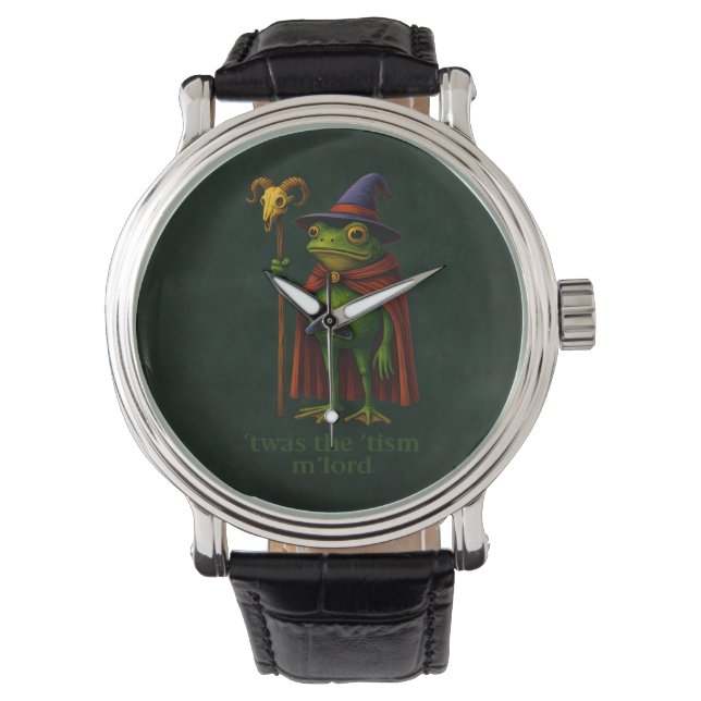 Montre T'was The 'Tism M'Lord Frog Meme Autism Awareness (devant)