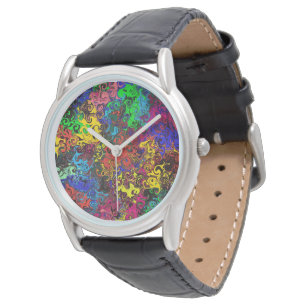 Montre Twirlers colorés Abstraits /