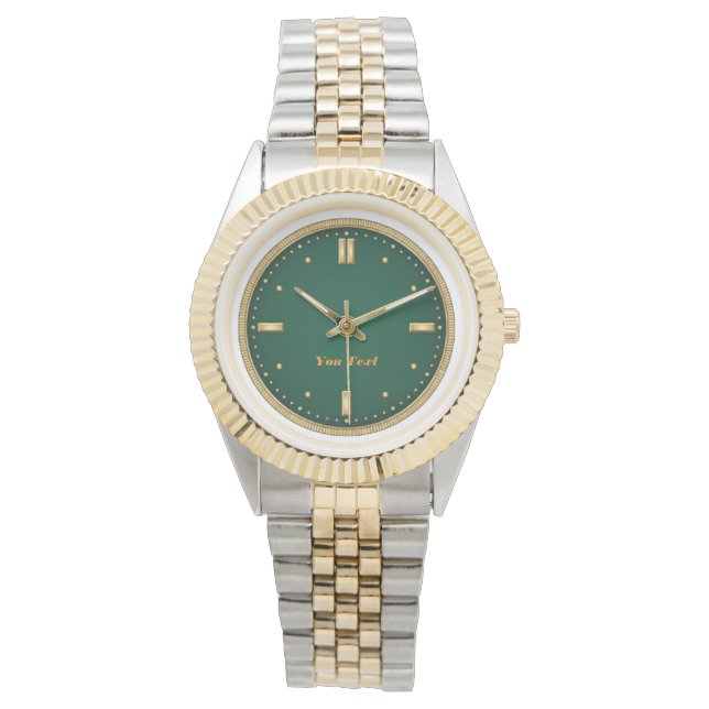 Montre Two-Tone Gold & Silver Luxury Watch (devant)