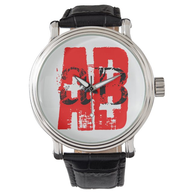 Montre Type de sang AB+ Regarder (devant)