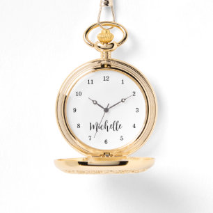 Montre Typographie classique traditionnelle élégante