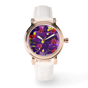 Montre Typographie de Pansy Violet,