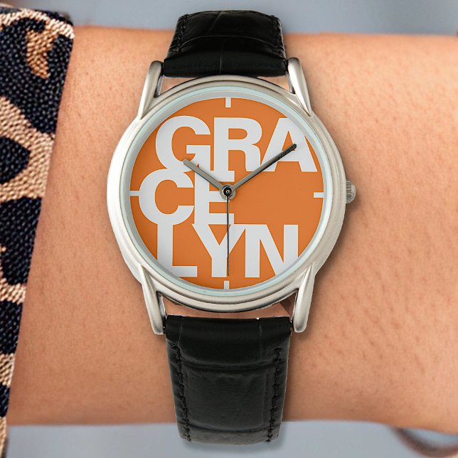 Montre Typographie de police moderne Gras Simple Bright O (Créateur téléchargé)