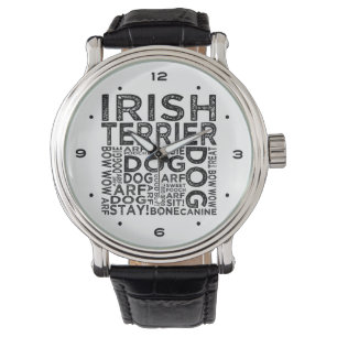 Montre Typographie de Terrier irlandais