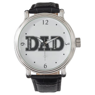 Montre Typographie du père dédié et dédié