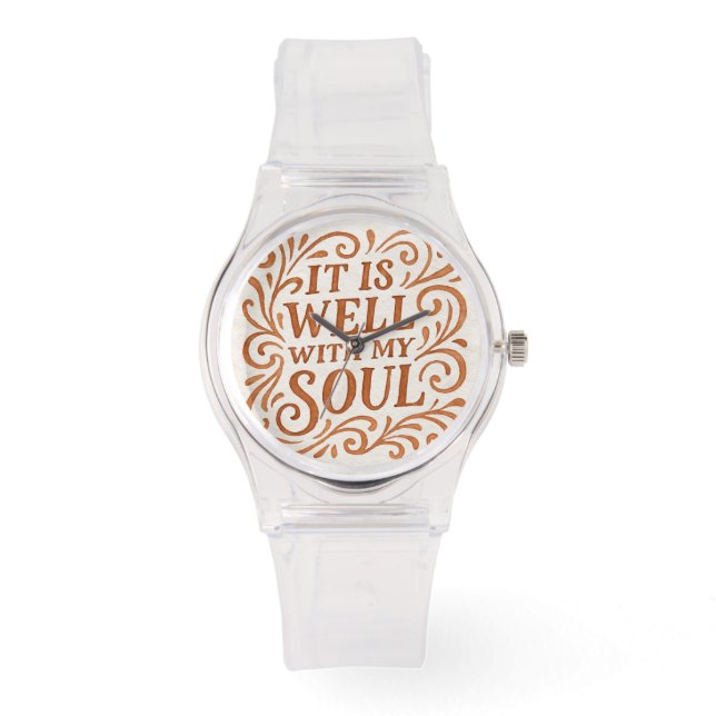 Montre Typographie Il est bien avec mon âme (Recto)
