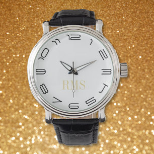 Montre Uber Cool Mens Classic Monogrammed Initials Regard