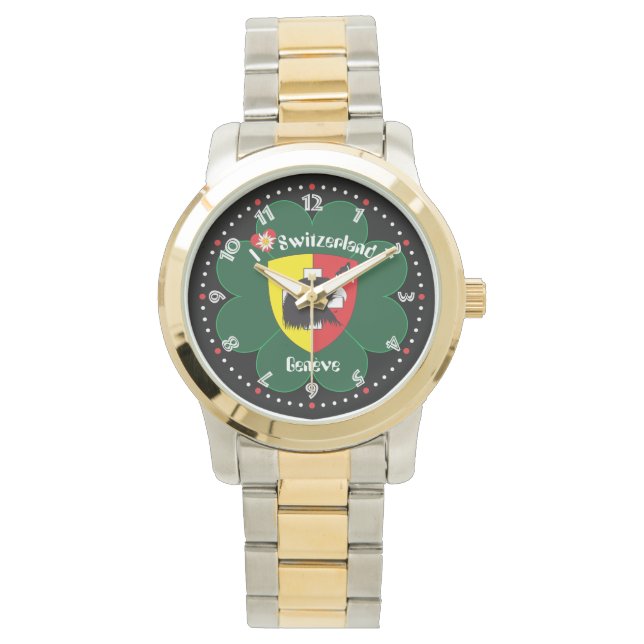 Montre Uhr mit Schweizer-Entwurf Genf / Genève (devant)