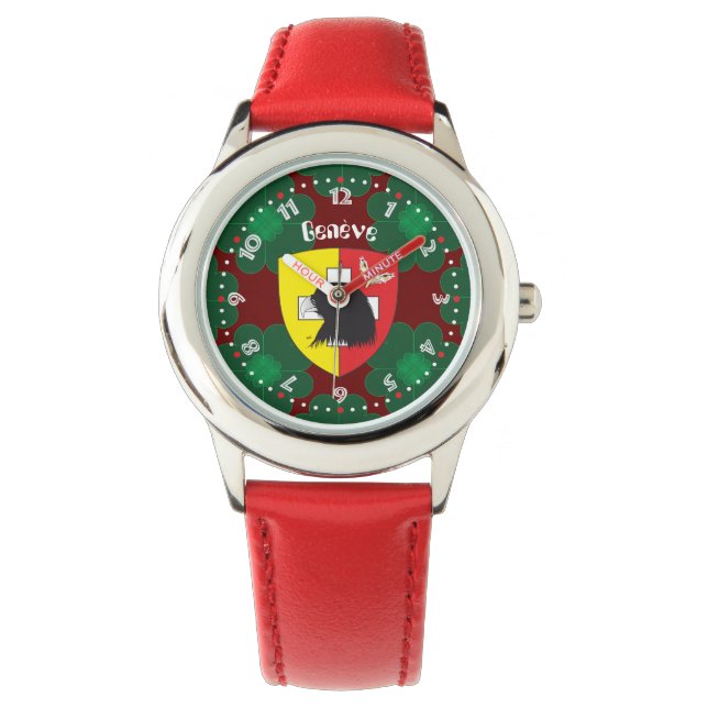 Montre Uhr mit Schweizer-Entwurf Genf / Genève (devant)