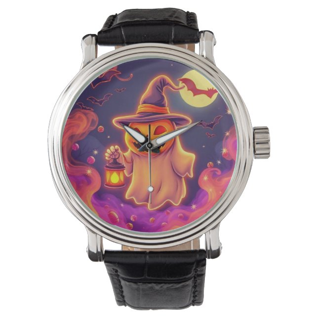 Montre Ultimate Spooky Pumpkin Ghost Art (devant)