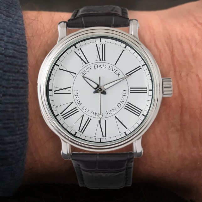 Montre Un cadeau pour papa. Anniversaire ou Fête des père (Créateur téléchargé)