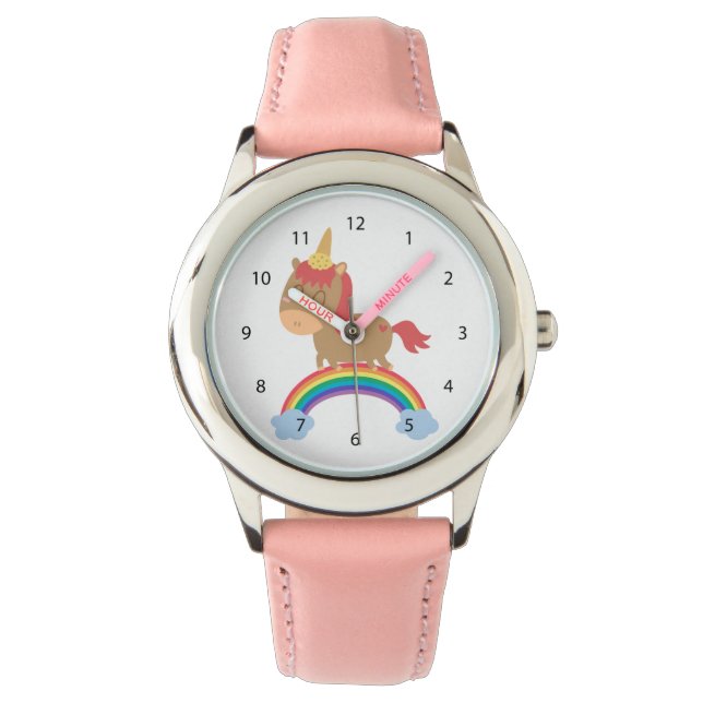 Montre Un cheval mignon rêve d'être l'Humour Unicorne (devant)
