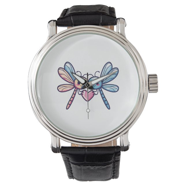 Montre Un couple de libellules amoureux de l'animal Saint (devant)