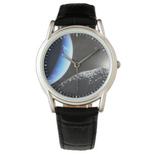 Montre Un Hippocamp de la minuscule lune de Neptune.