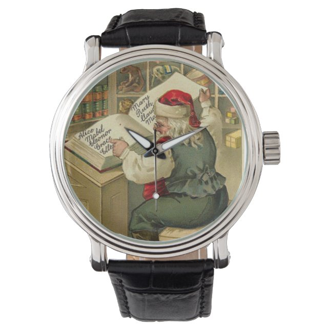 Montre Un joyeux atelier Père Noël de Noël (devant)