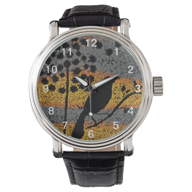 Montre Un oiseau parmi les plumes (devant)