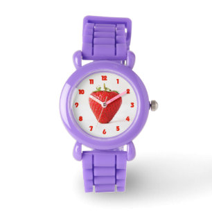 Montre Un rouge fraise graisse rouge Nombre rouge a