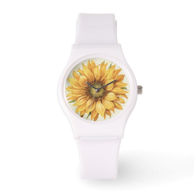 Montre Un tournesol jaune (Recto)