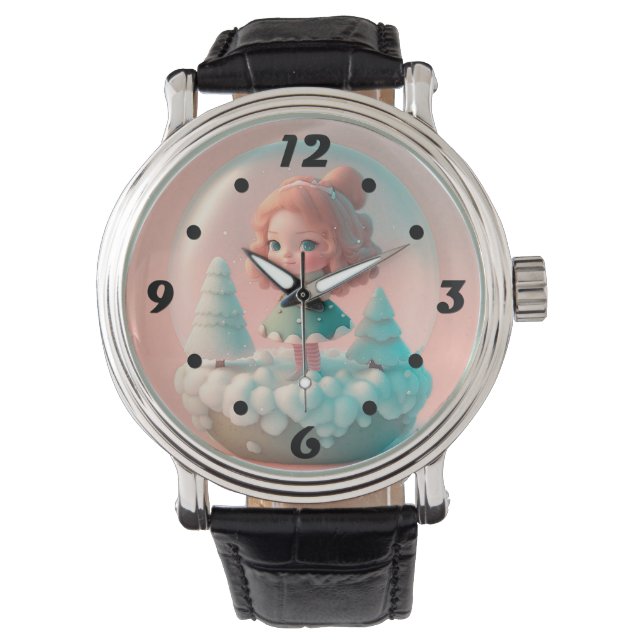 Montre Une drôle de petite poupée sur un nuage (devant)