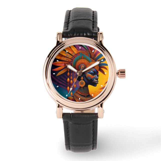 Montre Une femme africaine regarde (Recto)