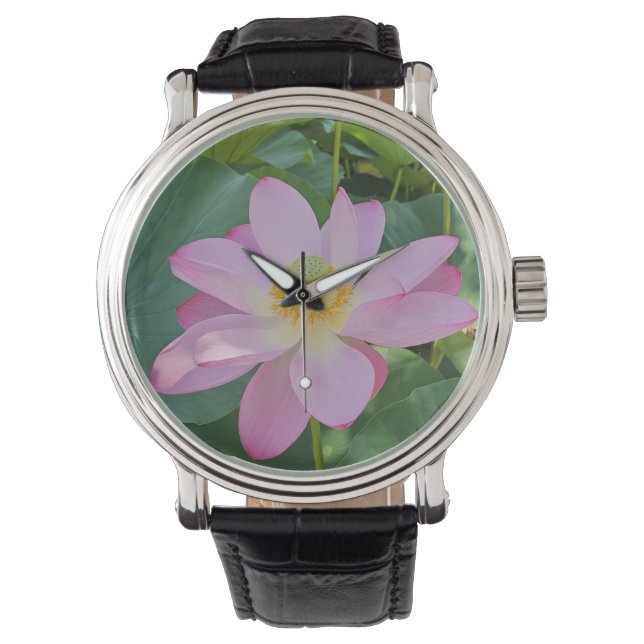 Montre Une fleur de lotus vibrante (devant)