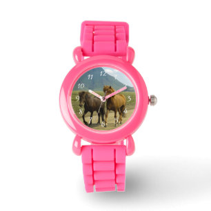Montre Une paire de poneys islandais Brown