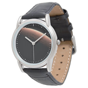 Montre Une Partie De Mars À La Limite De La Lumière Et De