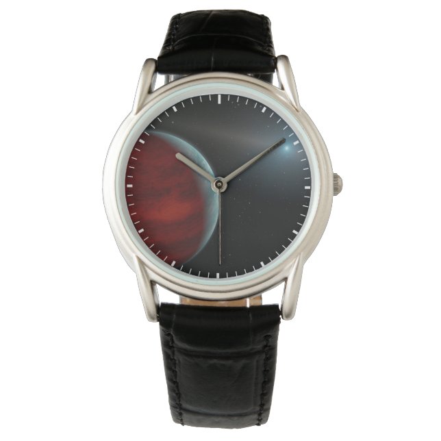 Montre Une Planète Géante Au Gaz Autour D'Une Étoile Nain (devant)