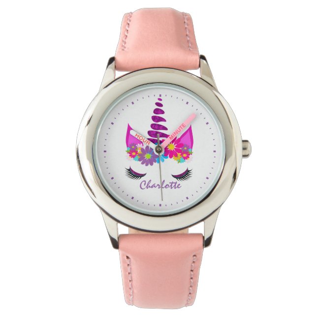 Montre Unicorn Flowery Super Cute Girly (devant)