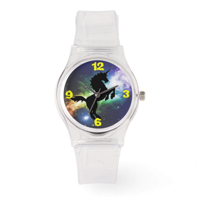 Montre Unicorn Pegasus Silhouette imaginaire (Recto)