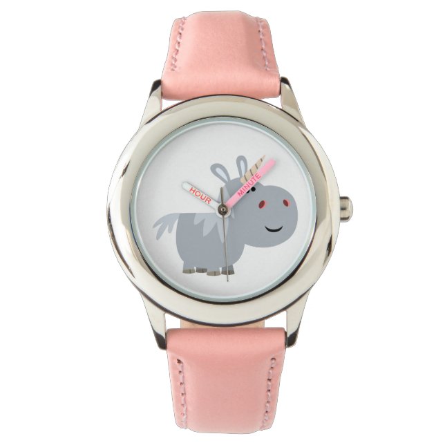 Montre Unicorne caricature inscrutable (devant)