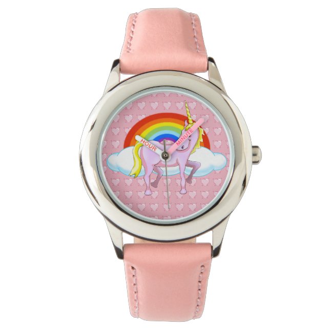 Montre Unicorne & Coeurs Wrist Watch (devant)