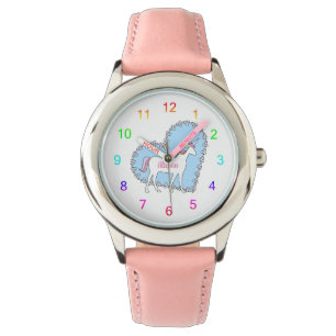 Montre Unicorne et Coeurs