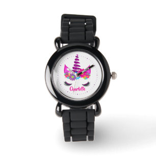 Montre Unicorne Flowery Super mignonne Girly Wrist Watch
