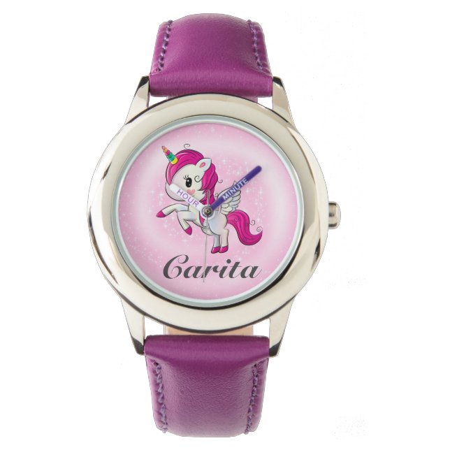 Montre Unicorne Personnalisée (devant)