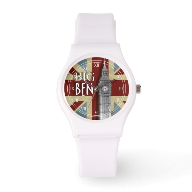 Montre Union Jack London Big Ben Wrist Watch (Recto)
